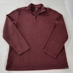 Eddie Bauer 1/4 Zip Knit Sweater Logo
